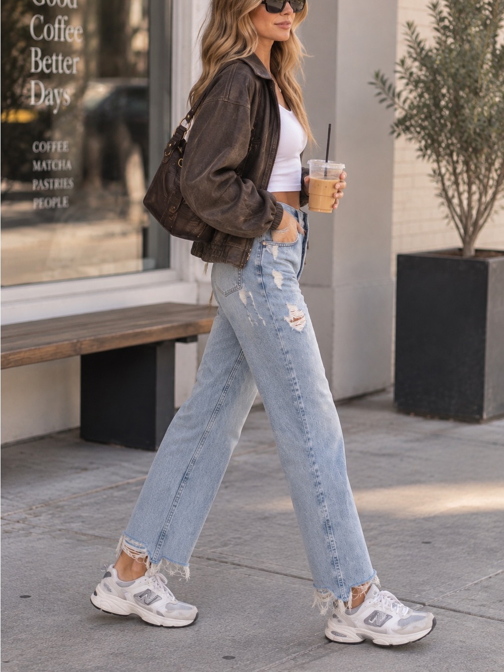 NUUDS The Straight Classic Jeans Ranger Light Wash Distressed Raw Hem size 26/S - Picture 14 of 14